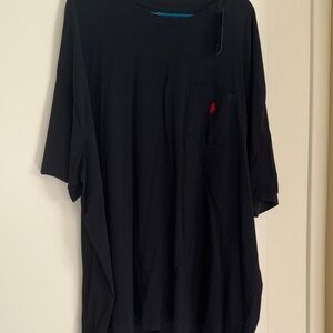 Polo by Ralph Lauren Black Tee with Red Logo NEW